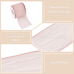 Organza Wrinkle Wired Ribbon&nbsp;OCOR-WH0078-278B
