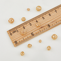 120Pcs 3 Styles Brass Hollow Beads&nbsp;KK-HY0001-70