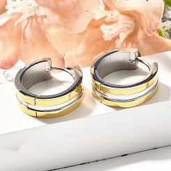 304 Stainless Steel Hoop Earrings for Women&nbsp;EJEW-C096-50GP