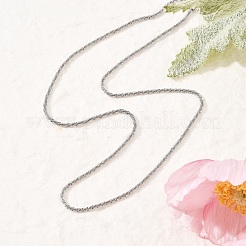 2MM 304 Stainless Steel Link Chain Necklaces for Women&nbsp;NJEW-B131-10P