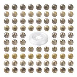 100Pcs 8mm Natural Fossil Coral Round Beads&nbsp;DIY-LS0002-34