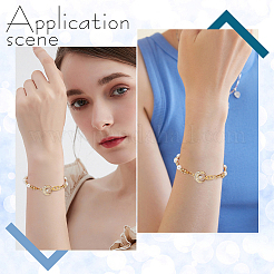8Pcs 2 Colors Brass Fold Over Clasps&nbsp;KK-DC0003-66