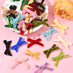 72Pcs 18 Colors Velvet Bowknot Costume Accessories&nbsp;DIY-SP0004-96