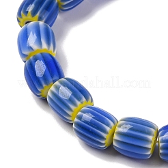 Handmade Lampwork Chevron Beads Strands&nbsp;LAMP-K041-01B-15