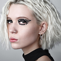 4Pcs 2 Style Stainless Steel Skeleton Skull Dangle Hoop Earrings for Women&nbsp;EJEW-AN0002-52