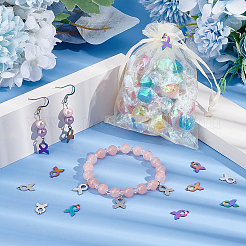 40Pcs 2 Colors 201 Stainless Steel Charms&nbsp;STAS-UN0043-90