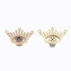 Brass Micro Pave Cubic Zirconia Links Connectors&nbsp;ZIRC-N039-112B-NF