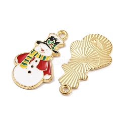 Christmas Theme Rack Plating Alloy Pendants&nbsp;X-FIND-M020-04G-07