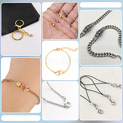 120Pcs 10 Styles Zinc Alloy Lobster Claw Clasps&nbsp;FIND-ME0004-33