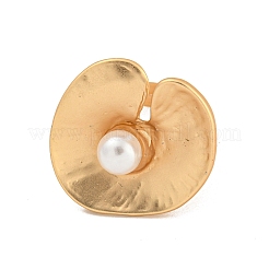Matte Gold Alloy Adjustable Rings for Women&nbsp;LS-RJEW-K260-07H