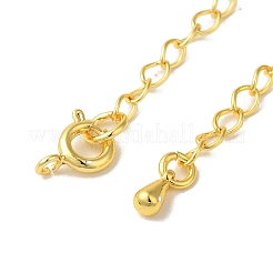 Rack Plating Brass Ends with Chain and Clasps&nbsp;KK-F873-01G-02