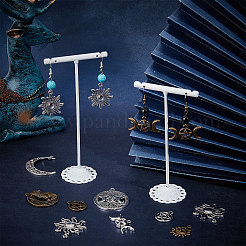 72Pcs 18 Style Tibetan Style Alloy Pendants&nbsp;TIBEP-SC0002-23