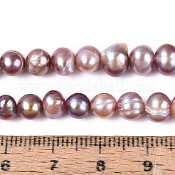 Natural Cultured Freshwater Pearl Beads Strands&nbsp;PEAR-N013-05O-02