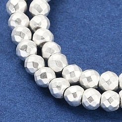 Electroplated Synthetic Non-Magnetic Hematite Beads Strands&nbsp;G-U003-13A