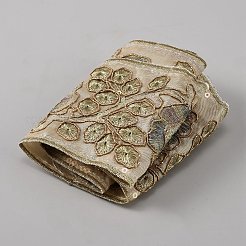 Flower Pattern Ethnic Style Embroidery Floral Polyester Ribbons&nbsp;OCOR-WH0070-322B-01