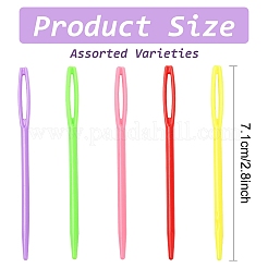 Child Plastic Knit Needles Sewing Knitting Cross Stitch&nbsp;TOOL-YW0001-78A