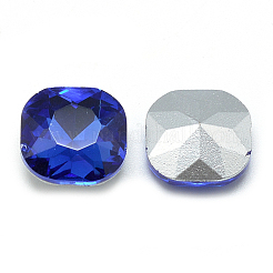 Pointed Back Glass Rhinestone Cabochons&nbsp;RGLA-T032-12x12mm-12