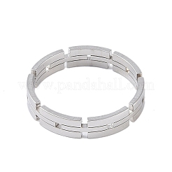 Non-Tarnish 304 Stainless Steel Chain Shape Finger Ring for Women Men&nbsp;RJEW-C084-01B-P