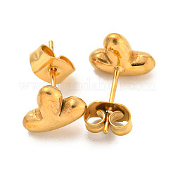 Chunk Letter 304 Stainless Steel Stud Earrings for Women&nbsp;EJEW-G386-01Y-G