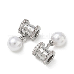 SHEGRACE Brass Micro Pave Cubic Zirconia Tube Beads&nbsp;XGRQ4G074-699P