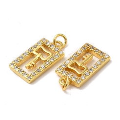 925 Sterling Silver Micro Pave Cubic Zirconia Charms&nbsp;STER-I010-05G