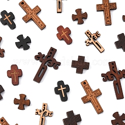 40Pcs 8 Styles Natural Wood Pendants & Beads Sets&nbsp;WOOD-FS0001-46