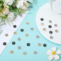 30Pcs 3 Colors Alloy Buttons&nbsp;BUTT-GF0004-07