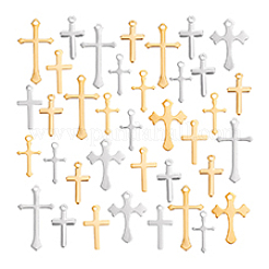 100Pcs 10 Styles Brass Pendants&nbsp;KK-PH0012-23A