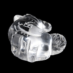 Synthetic Quartz Crystal Sculpture Display Decorations&nbsp;DJEW-Q001-03