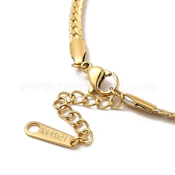 Ion Plating(IP) 304 Stainless Steel Cuban Link Chain Bracelet for Women&nbsp;BJEW-G667-06G