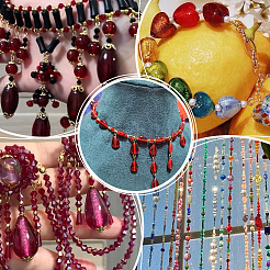 60Pcs 6 Styles Handmade Silver Foil Lampwork Beads&nbsp;FOIL-PH0001-02