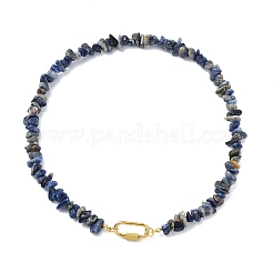 Natural & Synthetic Mixed Gemstone Chip Beaded Necklaces&nbsp;NJEW-JN06275