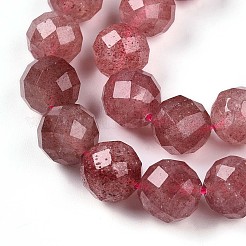 Natural Strawberry Quartz Beads Strands&nbsp;G-S345-10mm-21
