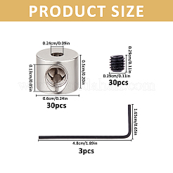 Alloy and Brass Pin Keepers Locking Clasps&nbsp;TOOL-WH0059-082B-P