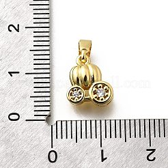 Brass Micro Pave Cubic Zirconia Charms&nbsp;KK-P295-23G
