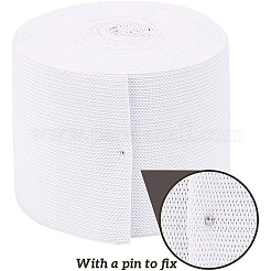 Flat Elastic Rubber Cord/Band&nbsp;OCOR-WH0032-38C-02