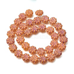 Painted Glass Beads Strands&nbsp;GLAA-Z021-17