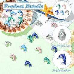 20Pcs 5 Colors Handmade Porcelain Beads&nbsp;PORC-CJ0001-14