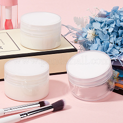 8Pcs Transparent Plastic Empty Portable Facial Cream Jar&nbsp;CON-CP0001-015C