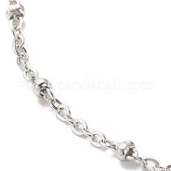 Non-Tarnish 304 Stainless Steel Satellite Chains Anklet for Women&nbsp;AJEW-AN00501