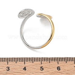 304 Stainless Steel Cuff Open Rings&nbsp;RJEW-D357-04GP