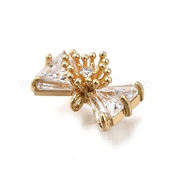 Brass Pave Cubic Zirconia Charms&nbsp;KK-Q048-13G