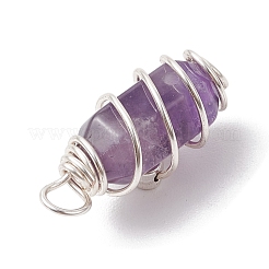 Bullet Shape Gemstone Pendants&nbsp;PALLOY-JF03215