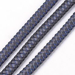 Flat Microfiber PU Leather Braided Cords&nbsp;WL-R008-12x6-04