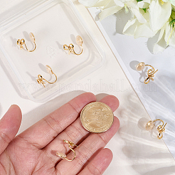 10Pcs Brass Clip-on Earring Findings&nbsp;KK-BBC0022-20