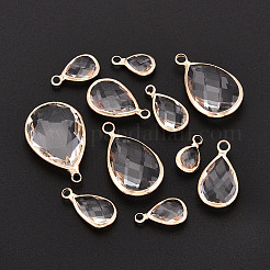 Brass Glass Pendants&nbsp;GLAA-T027-06