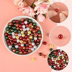 6 Colors Imitation Pearl Acrylic Beads&nbsp;OACR-SP0001-76B