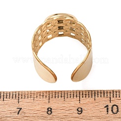 304 Stainless Steel Cable Chain Cuff Ring Components&nbsp;SA-CBA94B1-01G-02