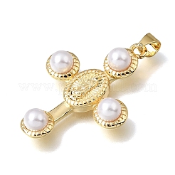 Religion Brass Pendants&nbsp;KK-E802-11G-B