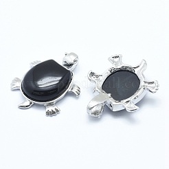 Natural Obsidian Pendant&nbsp;G-G759-B16